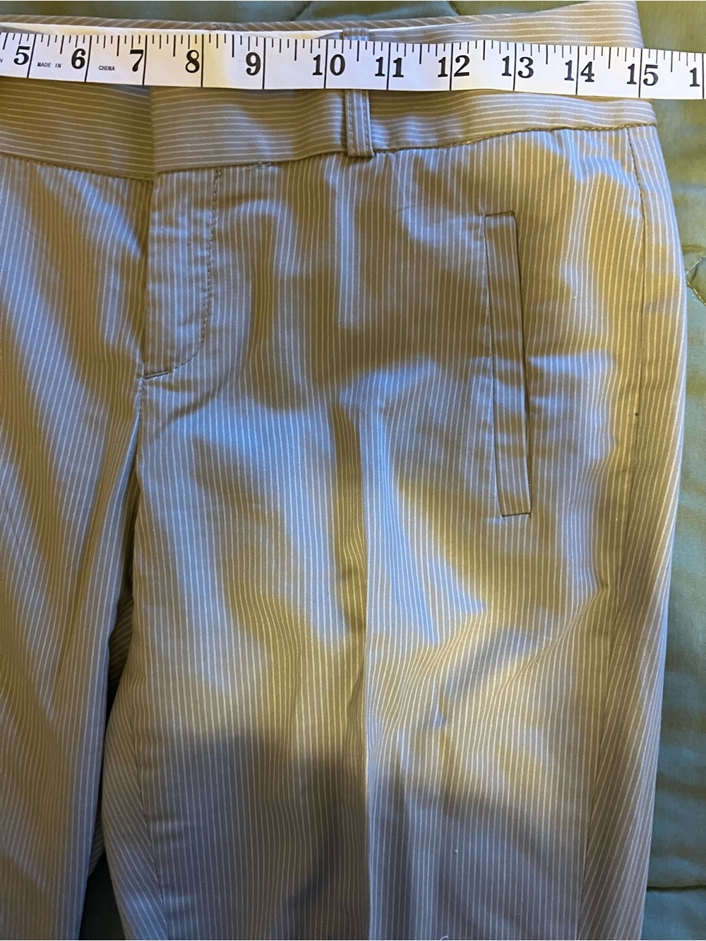 Banana Republic Men's Taupe Pinstripe Dress Pants - Picture 9 of 10